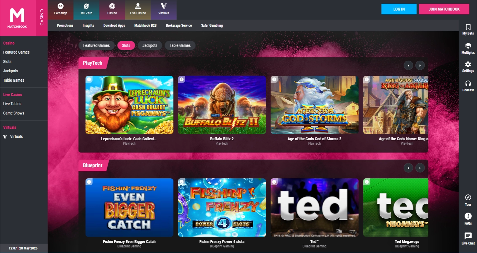 Matchbook casino — best new casino sites Ireland